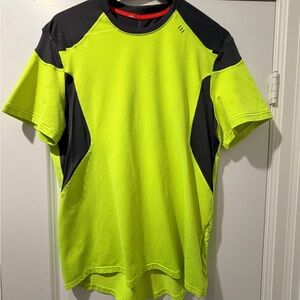 lululemon athletica Lime and Black Short Sleeve Tee